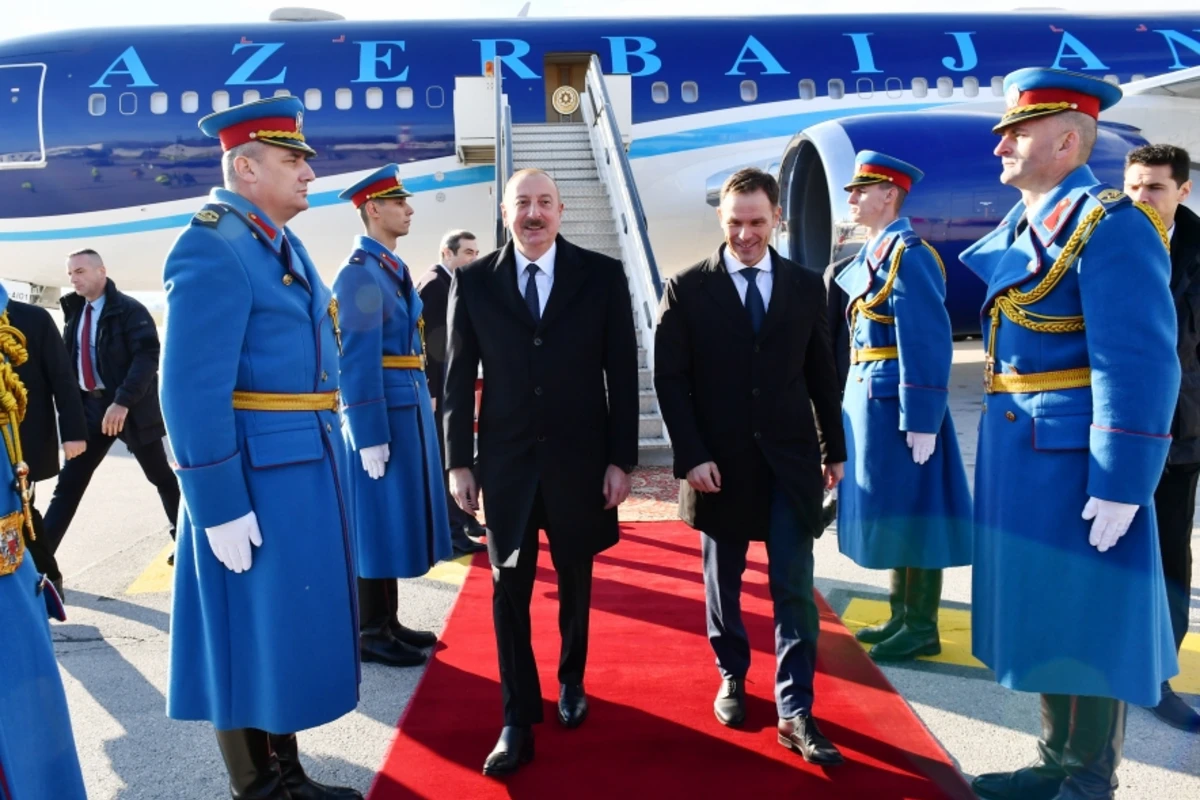 Azərbaycan Prezidenti İlham Əliyev Serbiyada işgüzar səfərdədir - FOTO