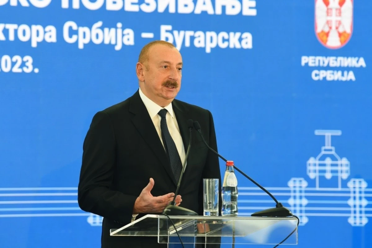 Prezident Serbiya-Bolqarıstan Qaz İnterkonnektorunun açılış mərasimində çıxış edib - YENİLƏNİB + FOTO/VİDEO