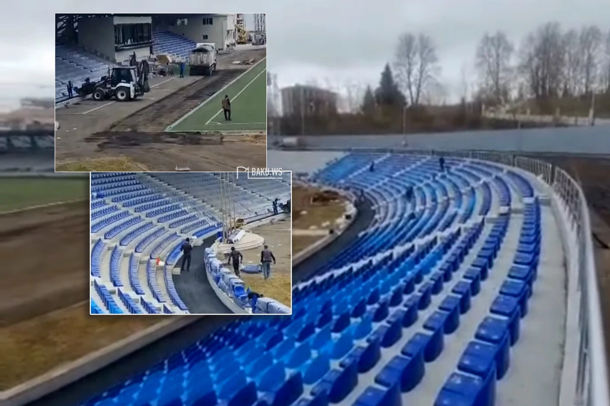 Xankəndi stadionundan ən son görüntülər - VİDEO