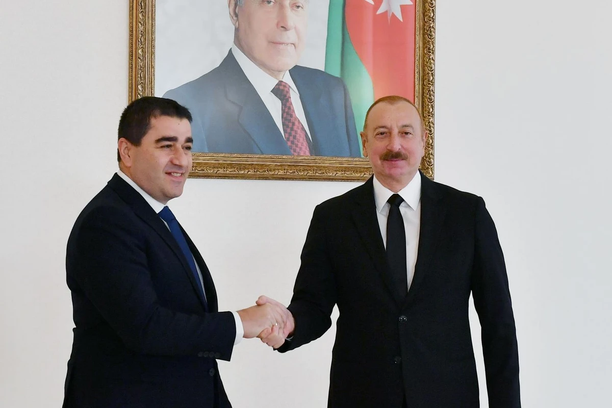 Prezident İlham Əliyev Gürcüstan parlamenti sədrini qəbul edib - FOTO