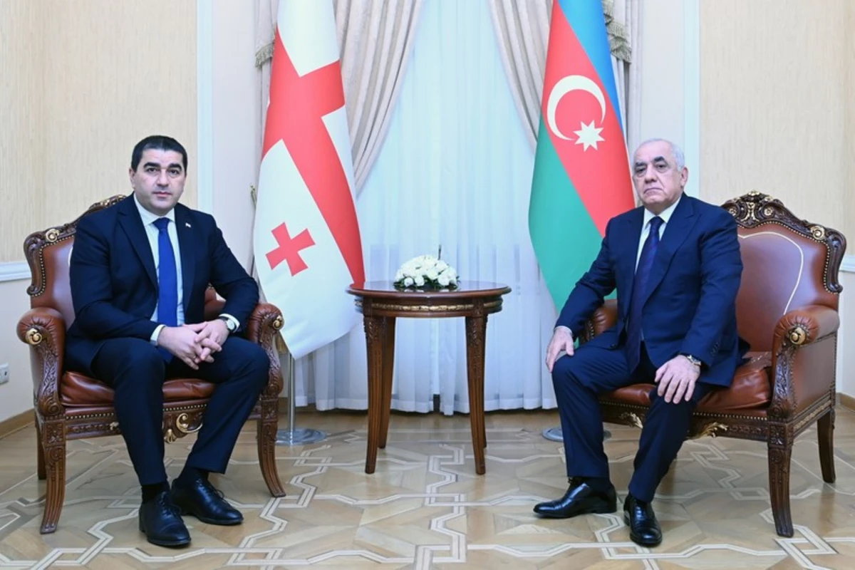 Əli Əsədov Gürcüstan parlamentinin sədri ilə görüşüb - FOTO Əli Əsədov Gürcüstan parlamentinin sədri ilə görüşüb - FOTO