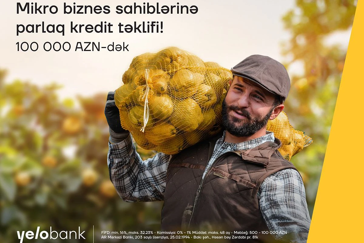Mikro biznesiniz üçün Yelo Bank-dan sərfəli təklif