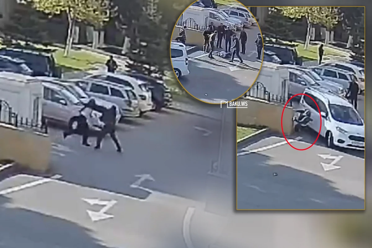 Bakıda qudalar əlbəyaxa oldular - Ürəyi soyumayan kişi qohumunu maşınla da vurdu - ANBAAN VİDEO