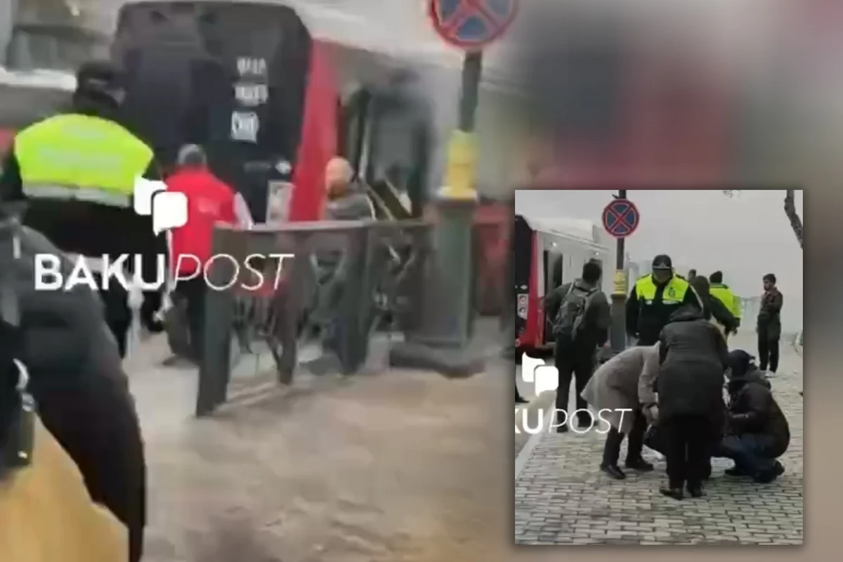 В автобусе BakuBus взорвался кондиционер: произошел пожар - ВИДЕО