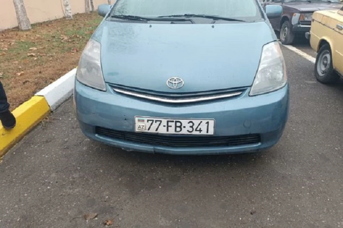 Samux polisi avtomobil qaçıran şəxsləri saxlayıb - FOTO