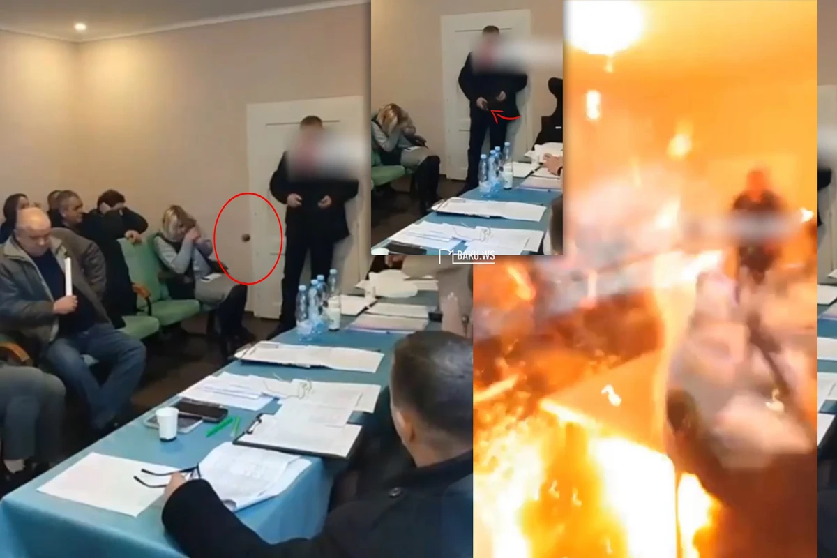 Ukraynalı deputat iclasda qumbara partlatdı - Onlarla yaralı var - VİDEO