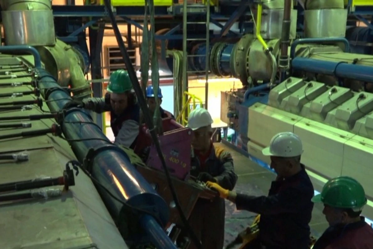 Naxçıvan Modul Elektrik Stansiyasında əsaslı təmir işləri aparılır - FOTO
