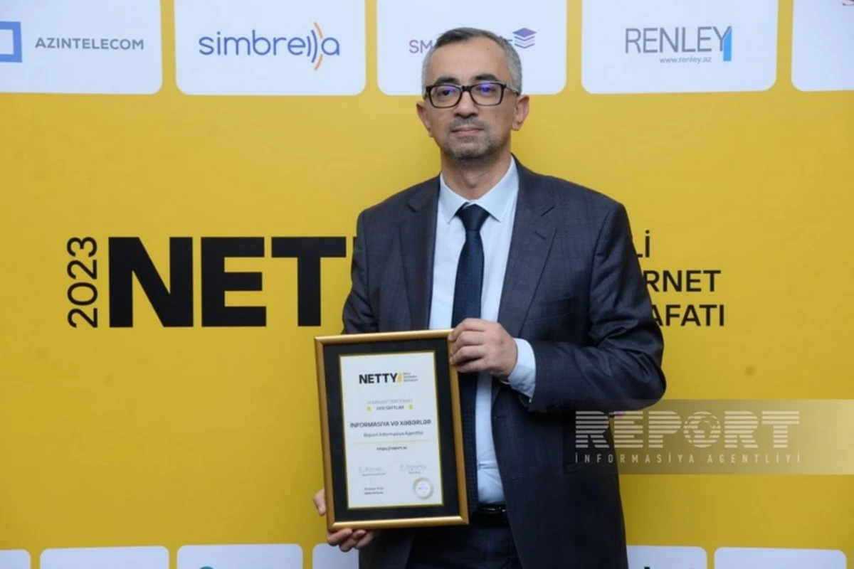Report İA NETTY 2023 Azərbaycanın Milli internet-mükafatının qalibi olub