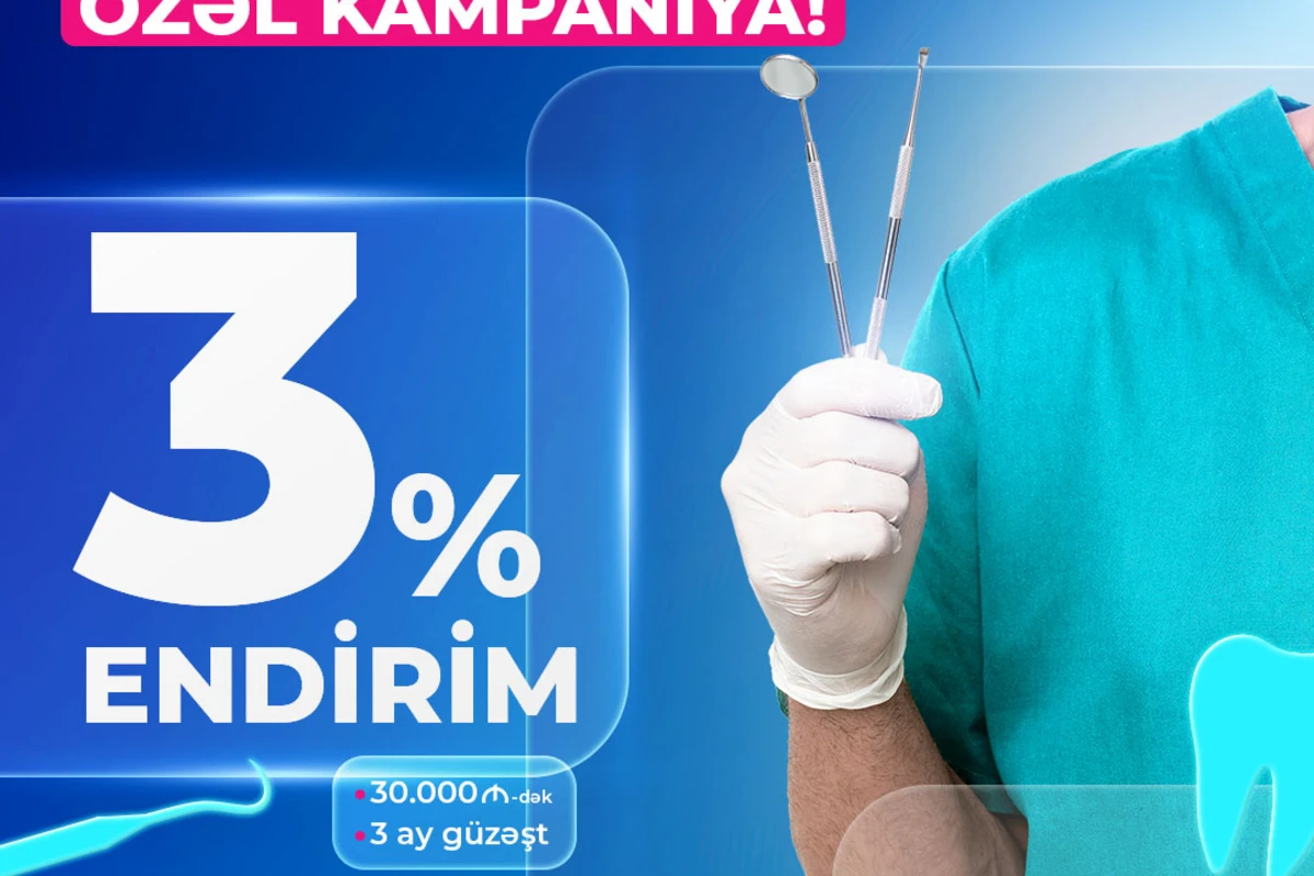 Bank of Baku-dan peşə sahiblərinə özəl TƏKLİF: 3% ENDİRİM + 3 AY GÜZƏŞT