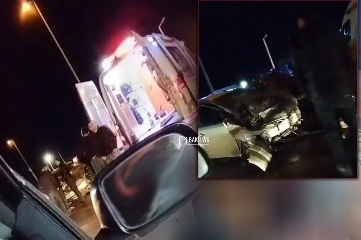 Bakıda qayda pozan BMW Priusa çırpıldı - VİDEO