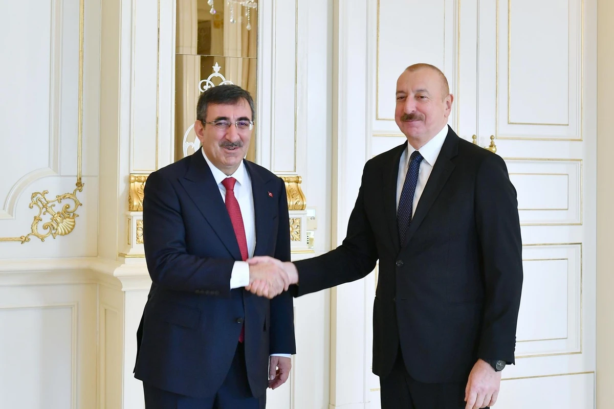 Prezident İlham Əliyev Türkiyənin vitse-prezidenti Cevdet Yılmazı qəbul edib - YENİLƏNİB - FOTO