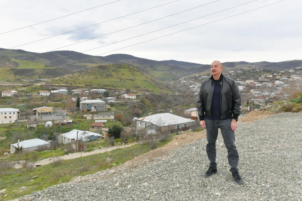 İlham Əliyev Xocalı rayonunun Xanabad kəndində olub - FOTO