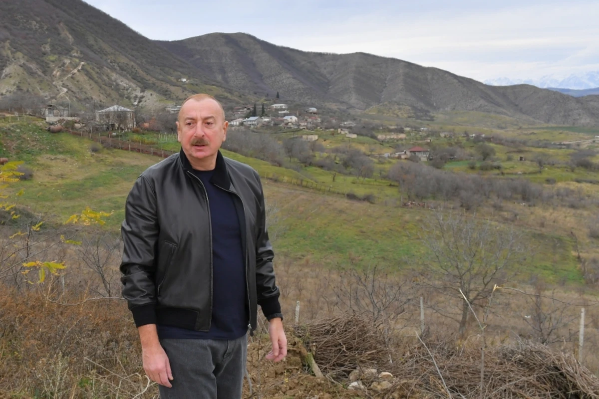 Президент Ильхам Алиев посетил село Нахчыванлы Ходжалинского района - ФОТО