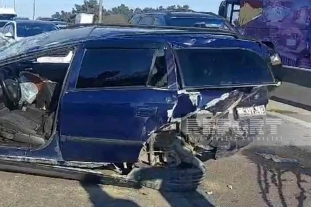 Bakı-Sumqayıt yolunda AĞIR QƏZA- 8 nəfər xəsarət alıb - FOTO