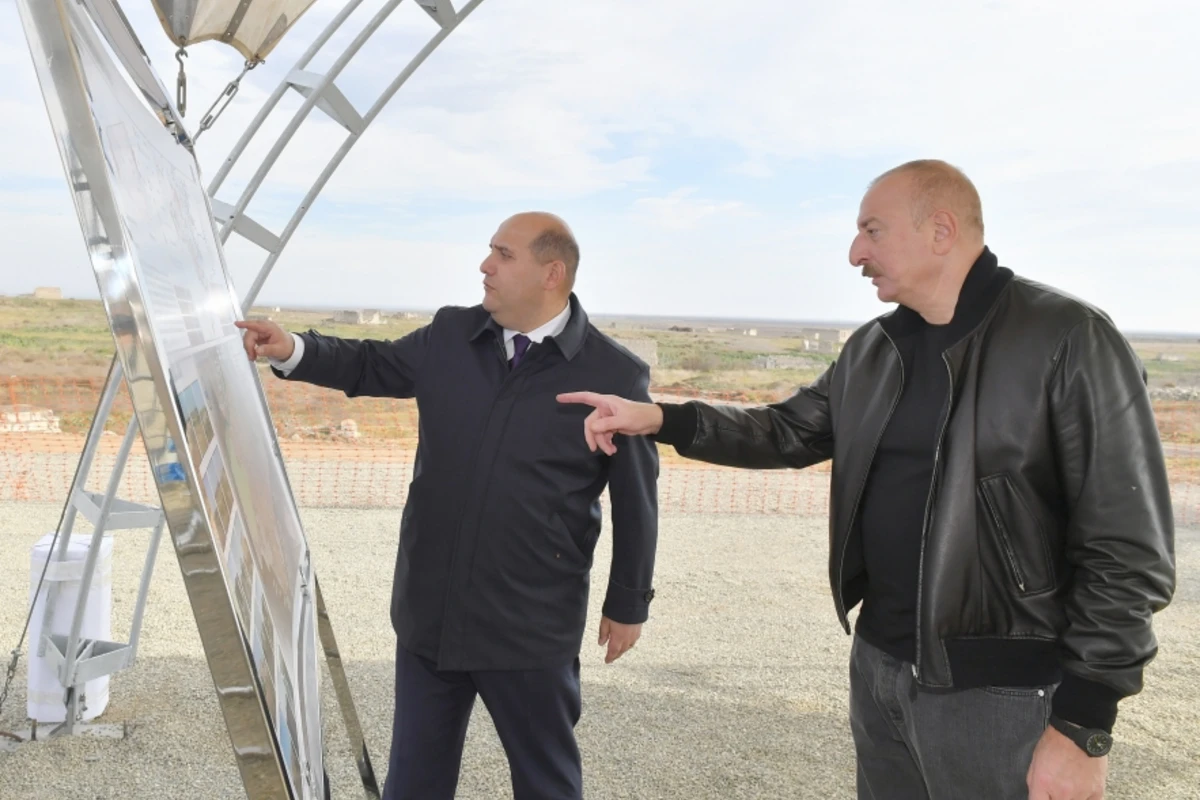Ağdam rayonunun Salahlı Kəngərli kəndinin təməli qoyulub - FOTO