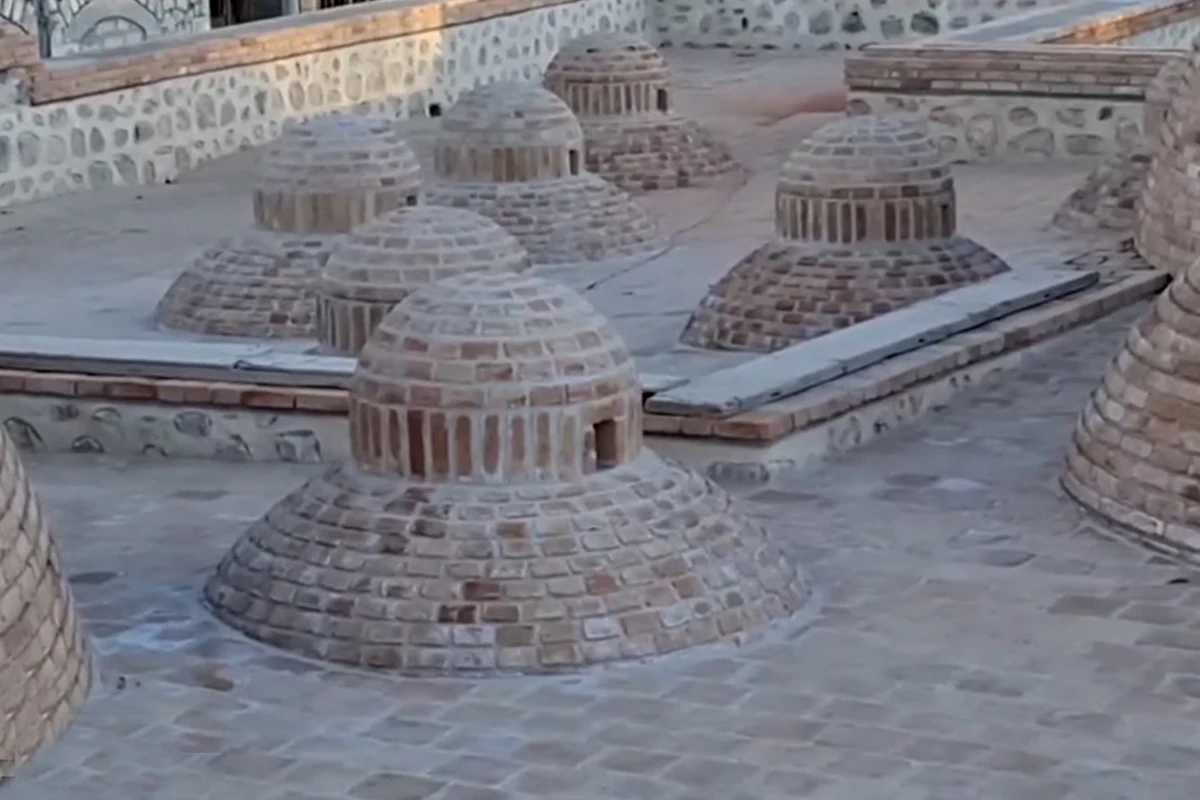Şuşadan yeni görüntülər: Məşhur “Şirinsu hamamı” təmir edilir - VİDEO