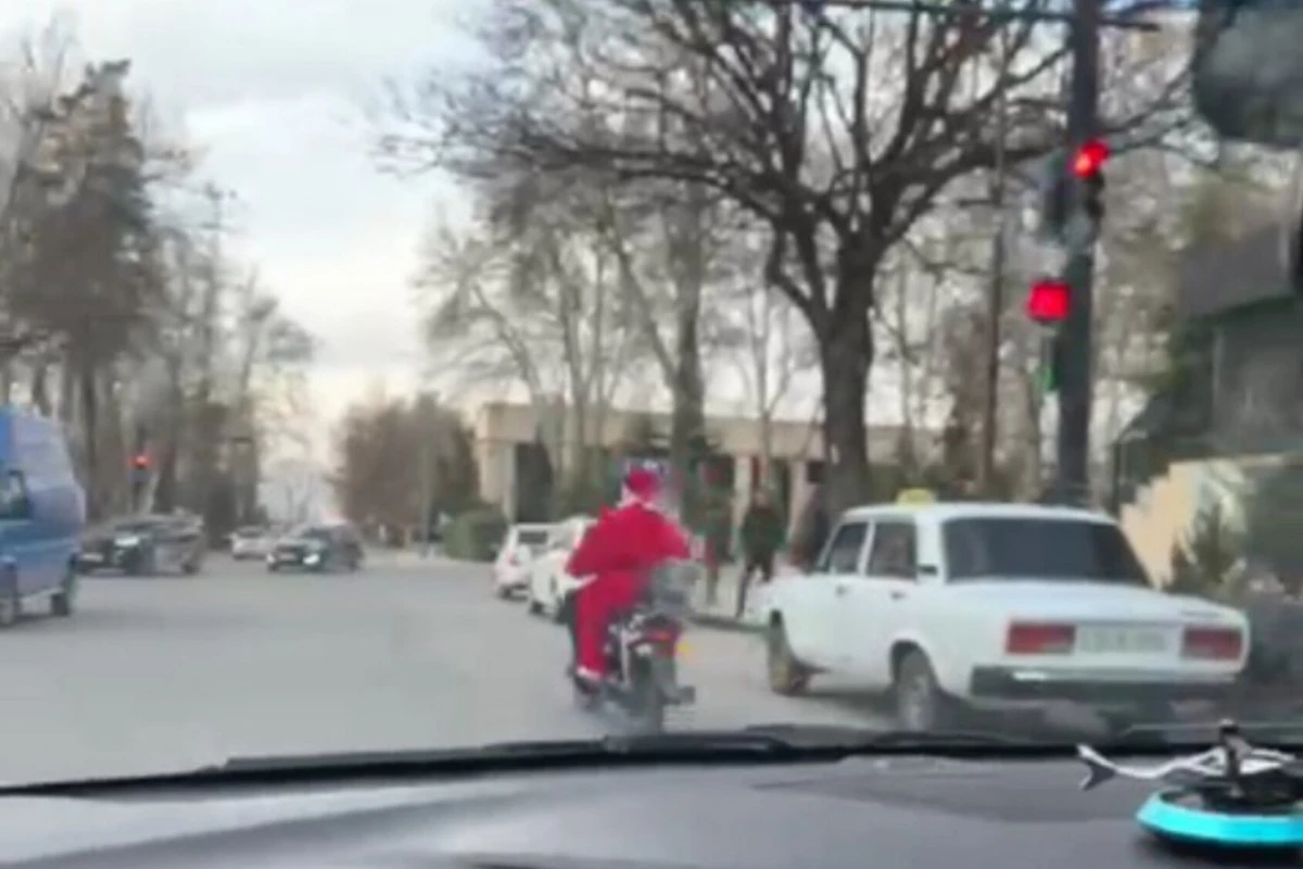 Azərbaycanda OLAY: Şaxta baba qaydalara tabe olmadı  - ANBAAN VİDEO 