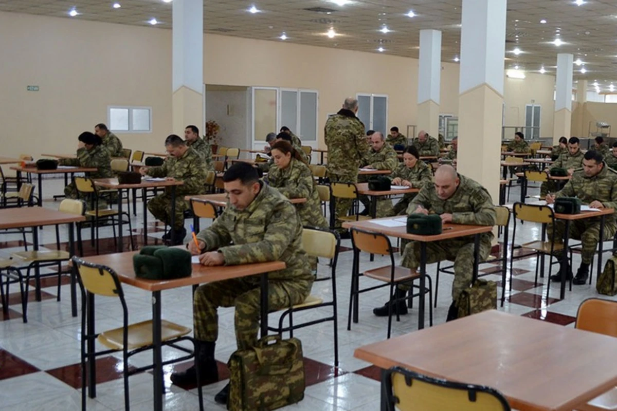 В азербайджанской армии проводятся экзамены по присвоению классной квалификации - ВИДЕО