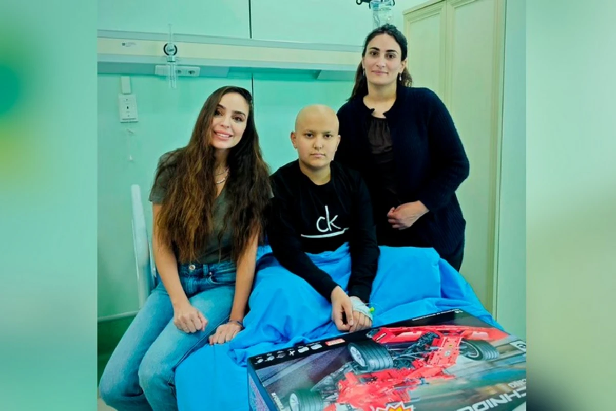 Leyla Əliyeva Milli Onkologiya Mərkəzinin nəzdindəki Uşaq Onkologiya Klinikasında olub - FOTO