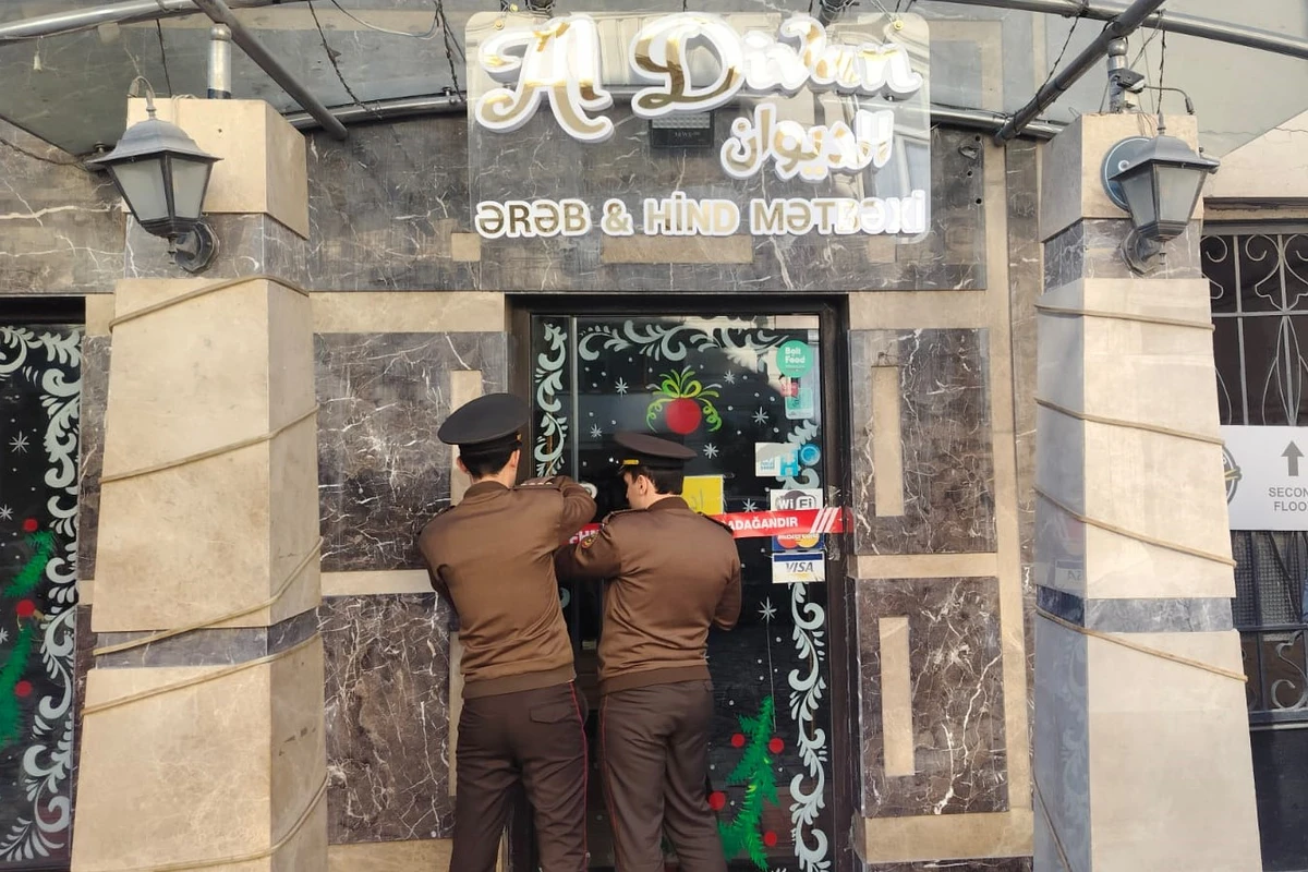 “Al Divan” restoranının fəaliyyəti dayandırılıb - FOTO/VİDEO