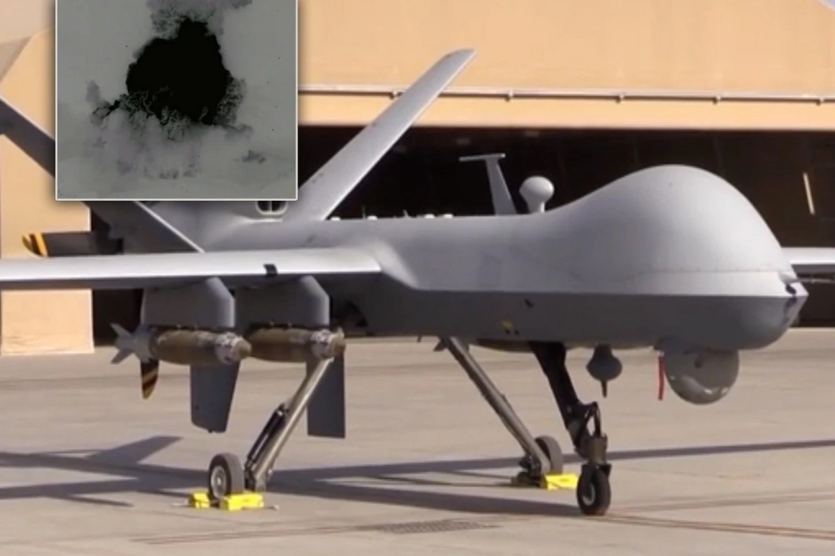 Amerikanın MQ-9A Reaper pilotsuz təyyarəsi Yəməndə vurulub - VİDEO