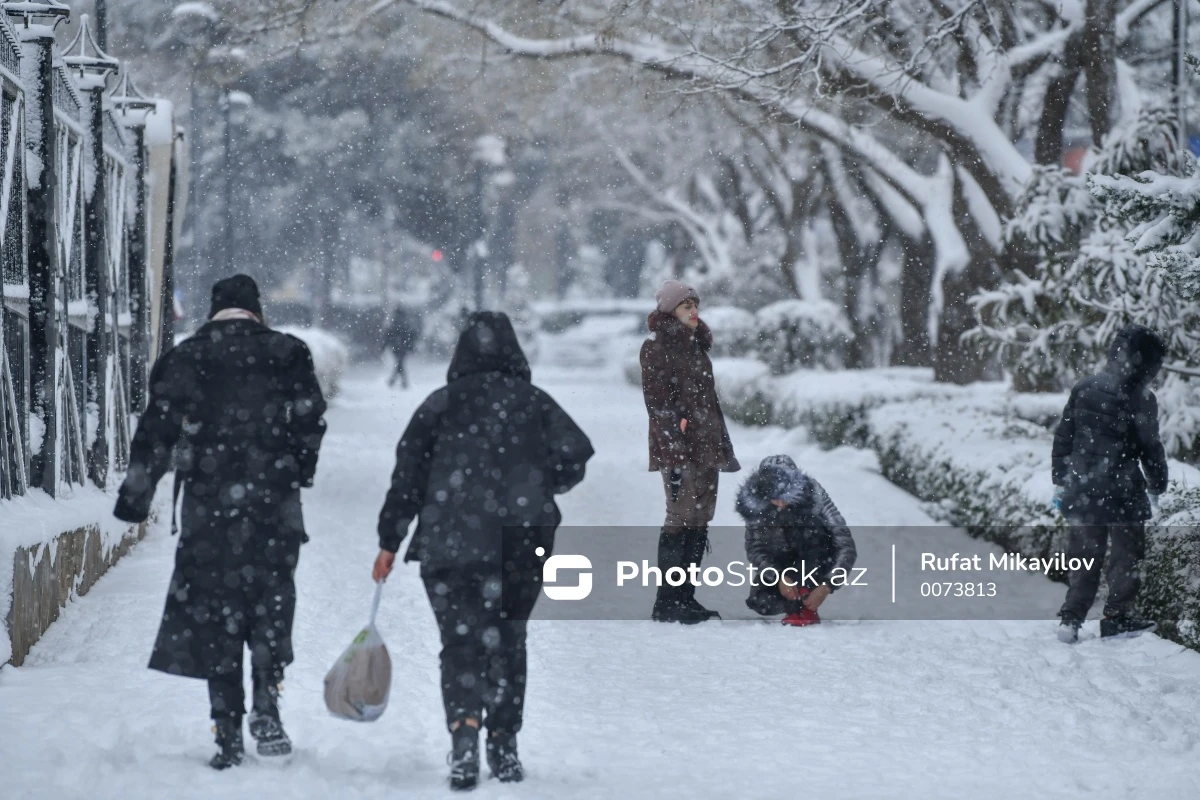 Qarlı hava şəraiti ilə əlaqədar əhaliyə VACİB MÜRACİƏT
