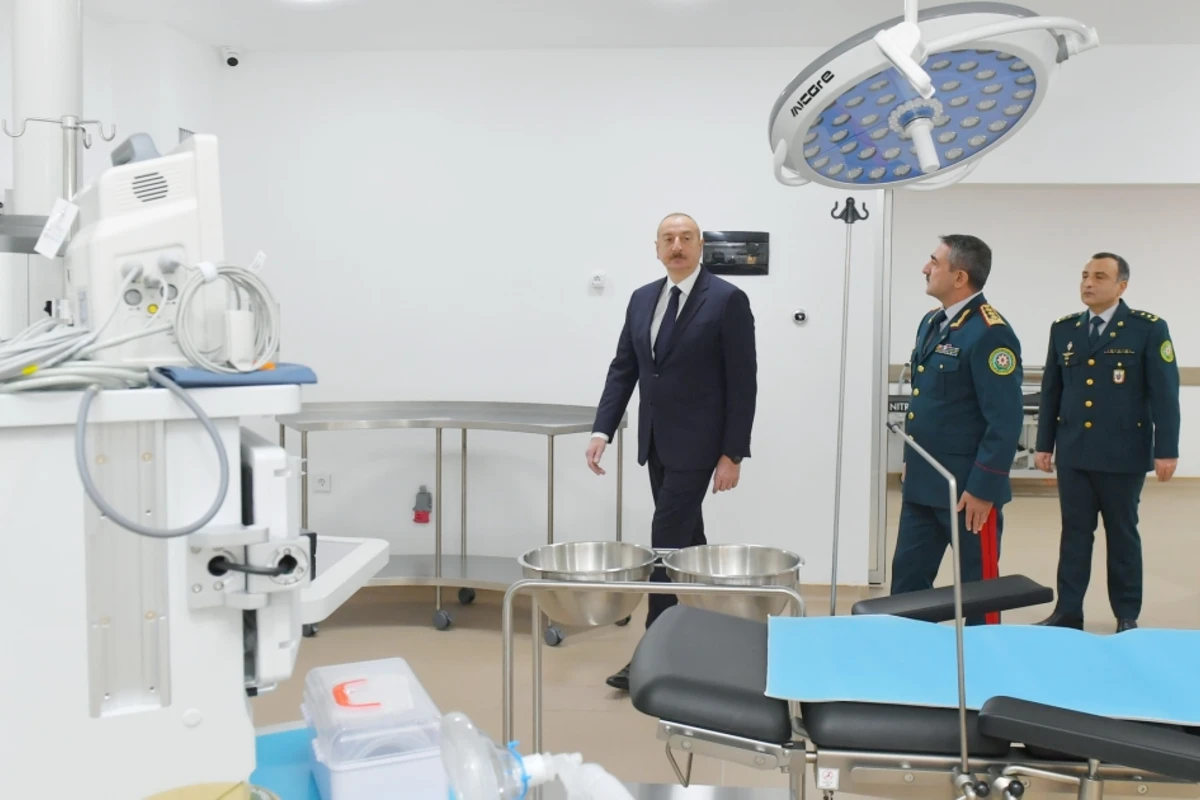 Prezident Bakıda DSX-nin yeni hərbi hospital kompleksinin açılışında iştirak edib - YENİLƏNİB - FOTO