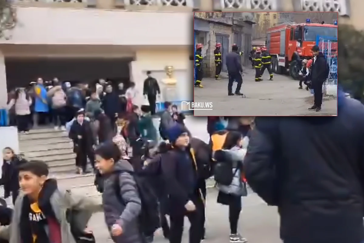 В мингячевирской школе произошло задымление: учеников эвакуировали - ВИДЕО