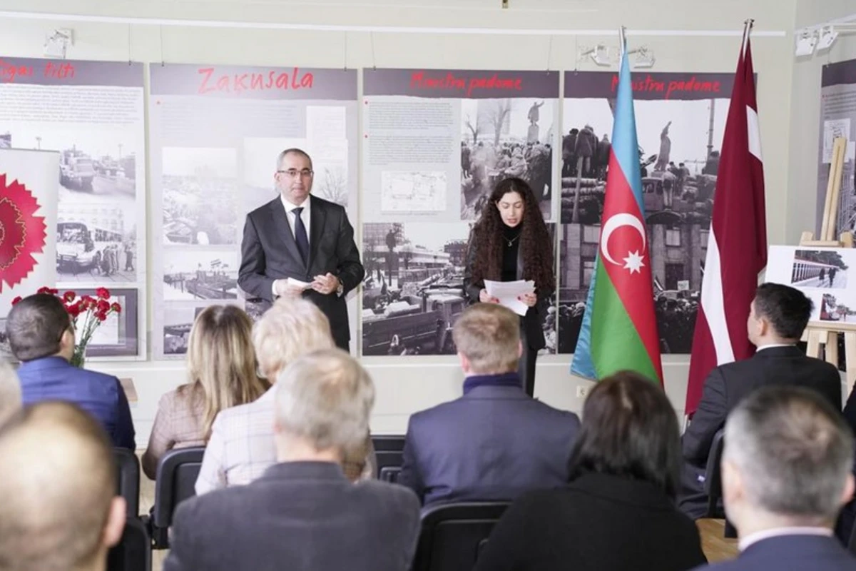 Latviyada 20 Yanvar faciəsi anılıb - FOTO
