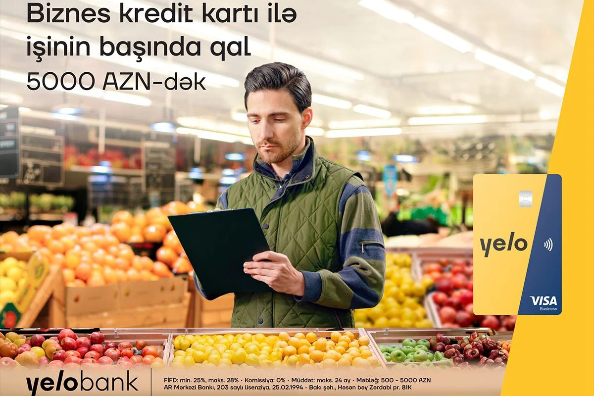 Yelo Bankdan mikro biznesinizi gücləndirəcək kredit kartı - FOTO