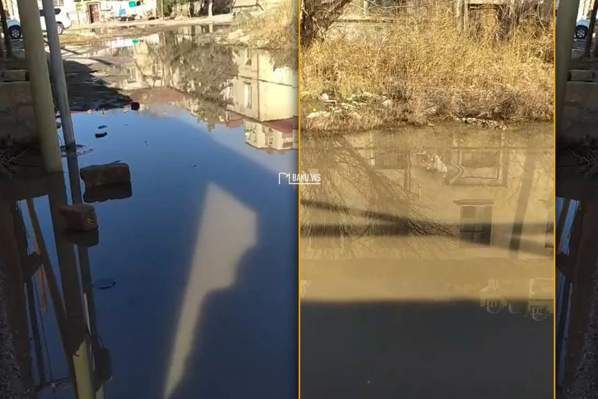 Lökbatanda sakinlər hər gün kanalizasiya sularından keçməli olurlar - VİDEO