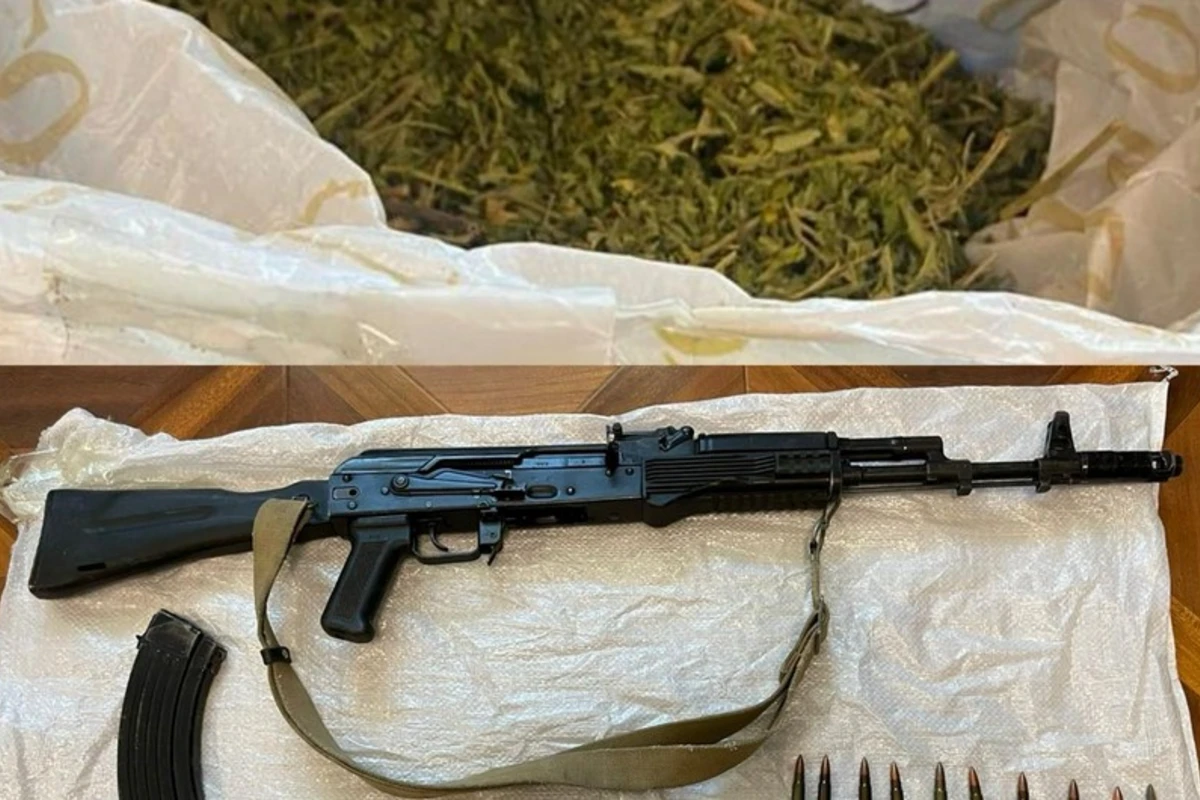 Xızı polisi silahlı şəxs və yarım kiloqrama yaxın narkotik aşkar edib