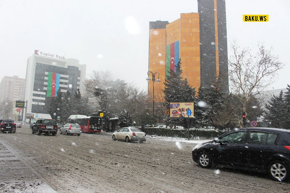 Sabah Bakıda sulu qar yağacaq  - HAVA PROQNOZU