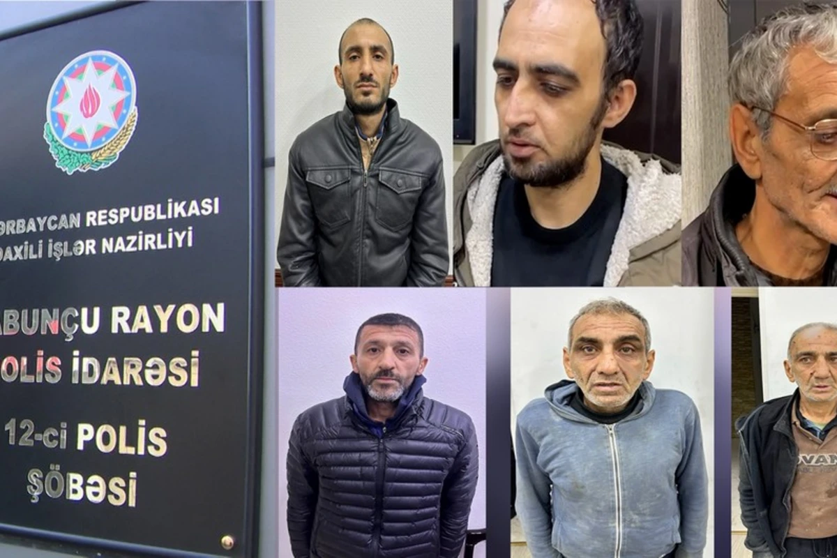 Bakıda silahlı şəxslər saxlanılıb - FOTO/VİDEO
