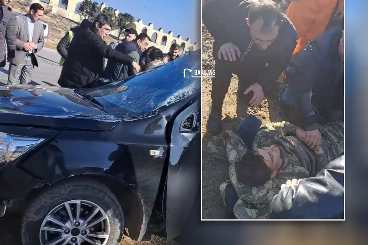 В Баку военнослужащие попали в ДТП: есть пострадавшие - ВИДЕО