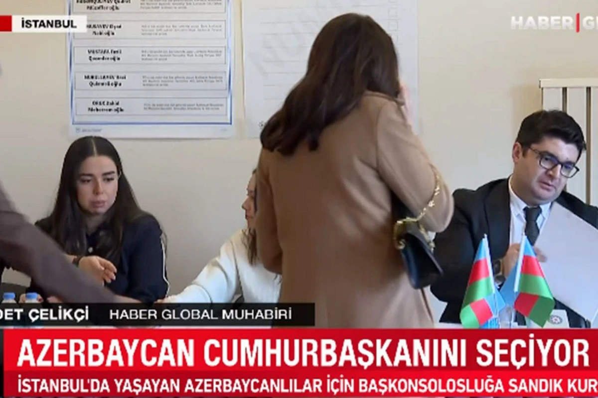 Türkiyə KİV: İstanbulda yaşayan azərbaycanlılar üçün Baş Konsulluqda seçki qutusu qurulub - VİDEO