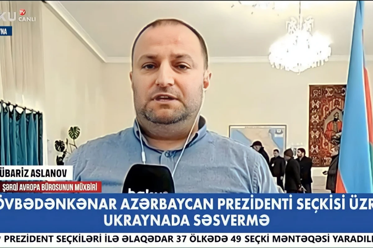 BAKU TV Ukraynada həmyerlilərimizin səsvermə prosesində iştirakı haqda xəbər verir - VİDEO