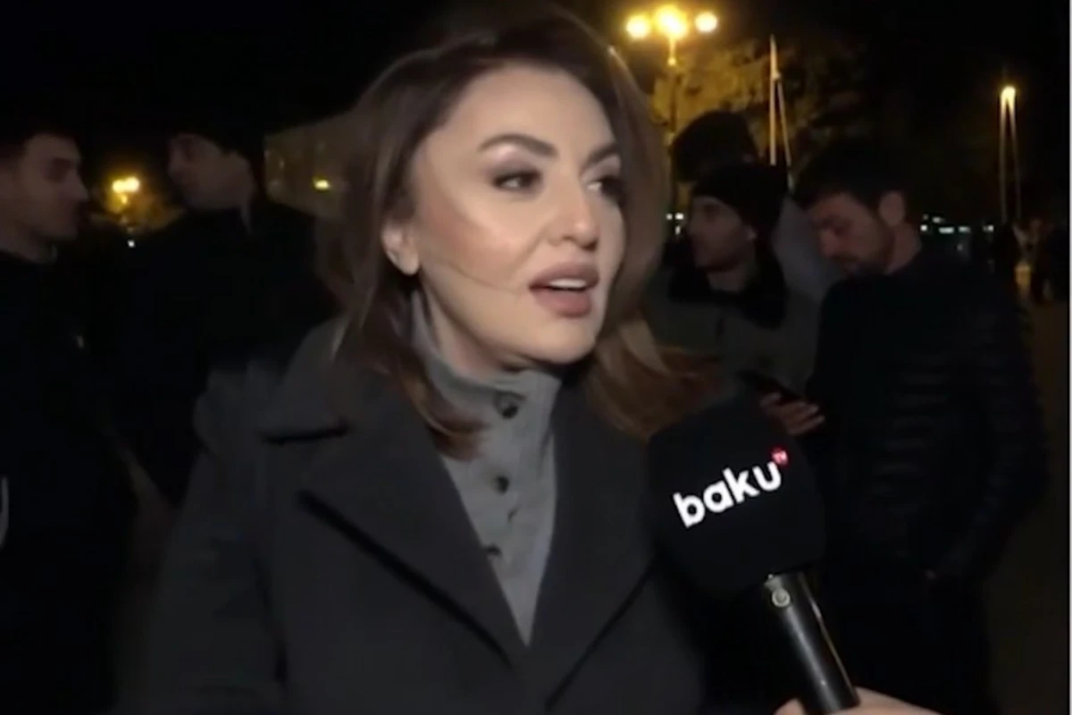 Sevda Ələkbərzadə küçəyə axışan insanların arasında Baku TV müxbirinə açıqlama verdi - VİDEO