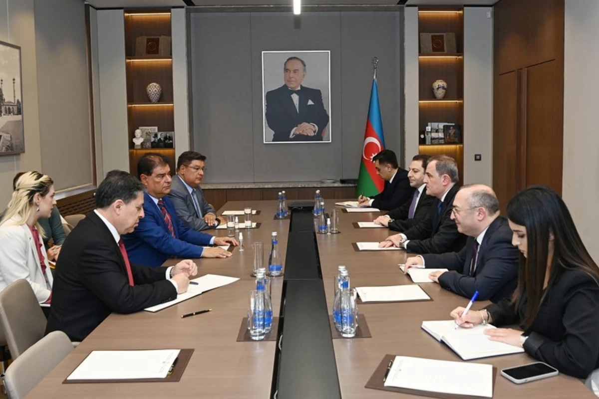 Ceyhun Bayramov Braziliya Federal Senatının nümayəndə heyəti ilə görüşüb - FOTO