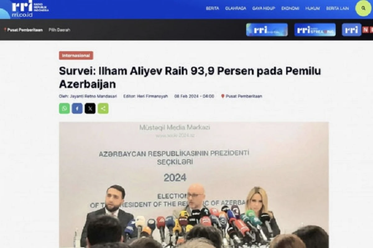 Dünyanın mətbu orqanları Azərbaycanda keçirilmiş növbədənkənar prezident seçkisini geniş işıqlandırıblar