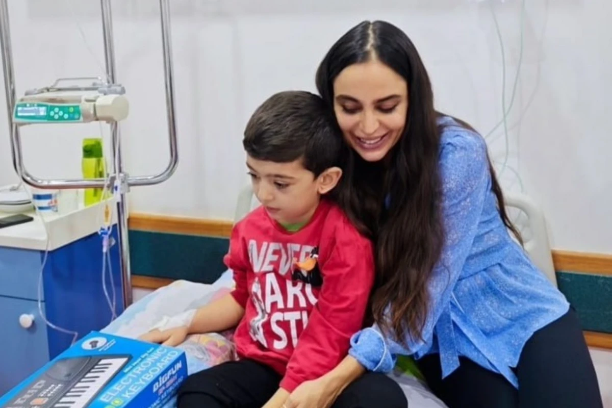 Leyla Əliyeva Milli Hemotologiya və Transfuziologiya Mərkəzinin Talassemiya Mərkəzində olub - FOTO
