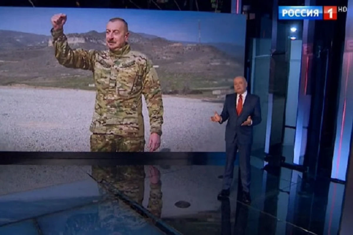 Телеканал Россия-1 подготовил сюжет об уверенной победе Ильхама Алиева на выборах - ВИДЕО