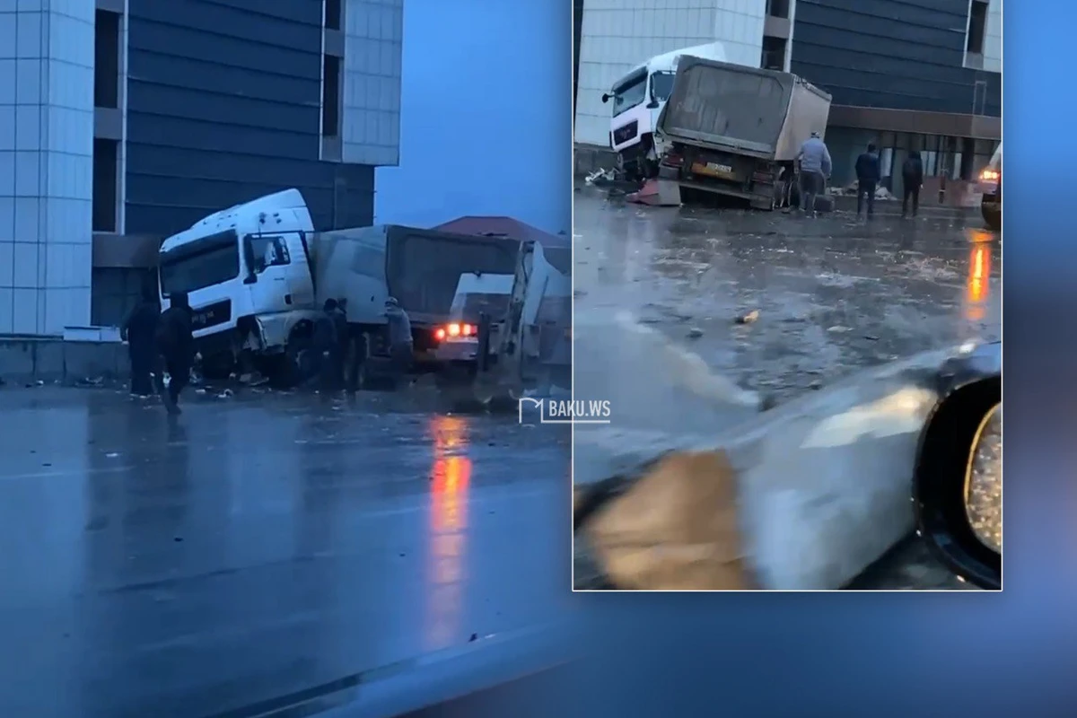 Авария на мокрой дороге: TIR совершил ДТП, выехав на встречку - ВИДЕО