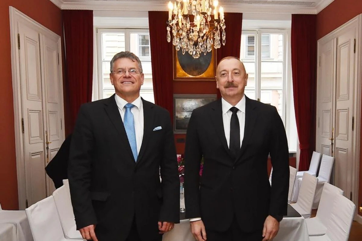 Münxendə Prezident İlham Əliyev ilə Avropa Komissiyasının İcraçı vitse-prezidentinin görüşü olub - YENİLƏNİB - FOTO