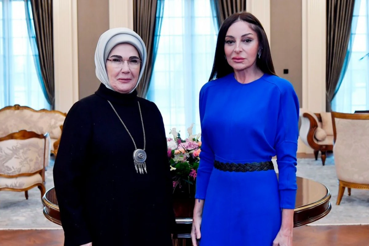 Mehriban Əliyeva Əminə Ərdoğanla görüşüb