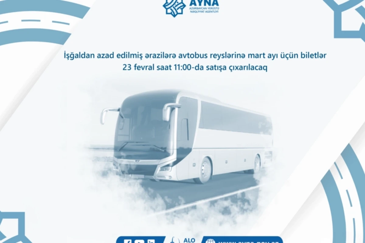 Martda Qarabağa səfər etmək istəyənlərin nəzərinə - Biletlər satışa çıxarılır Martda Qarabağa səfər etmək istəyənlərin nəzərinə - Biletlər satışa çıxarılır