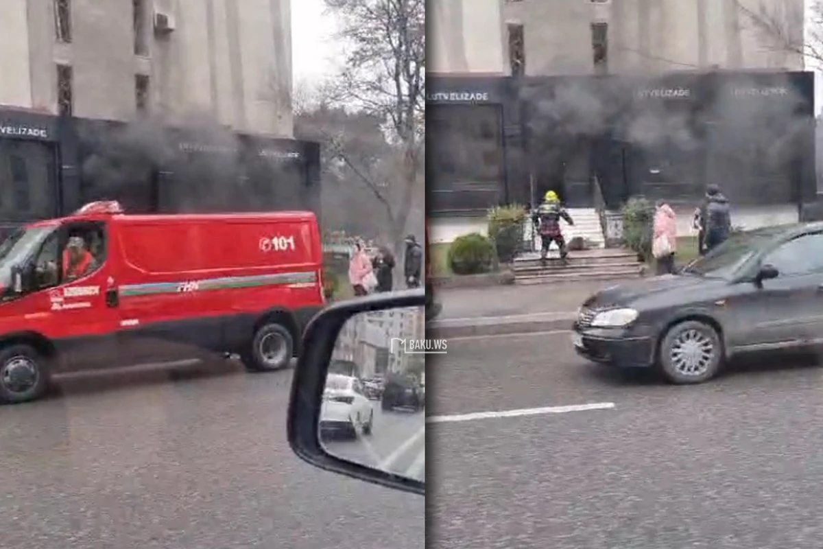 В обувном магазине в Баку произошел пожар - ВИДЕО