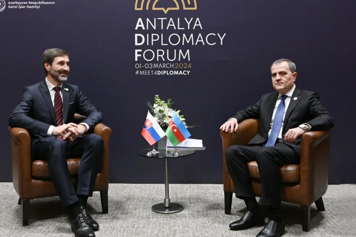 Ceyhun Bayramov Antalyada slovakiyalı həmkarı ilə əməkdaşlıq perspektivlərini müzakirə edib - YENİLƏNİB