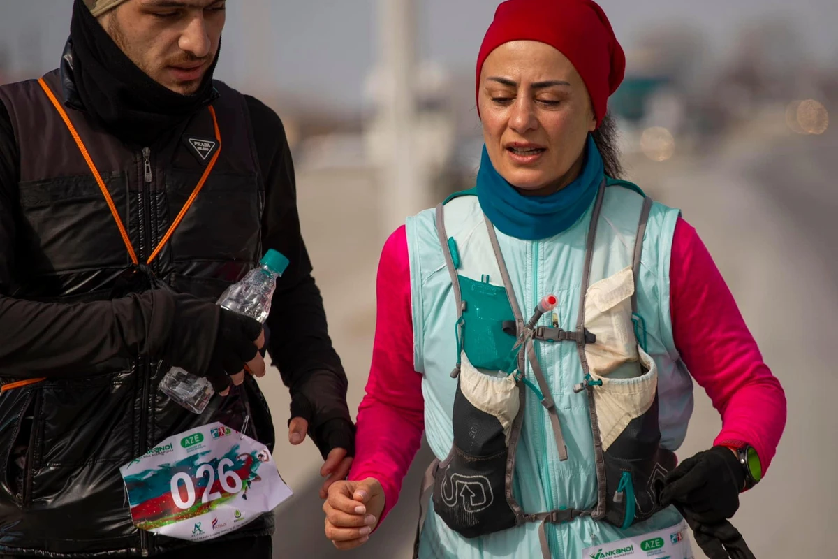 Xankəndi – Bakı ultra marafonunun 3-cü mərhələsi Hacıqabulda başa çatıb - FOTO
