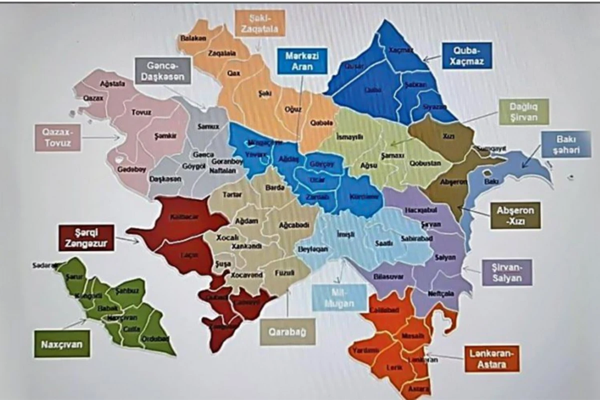 Azərbaycanın İnzibati Ərazi Bölgüsü Təsnifatı yenidən hazırlanıb: 11 şəhər, 76 rayon